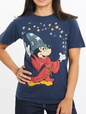 Vintage Rare Fantasia Mickey Disney T-shirt 80s